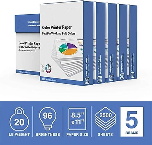 1147484 طابعة ملونة 8.5x11 Ppr 20 رطل. 96 السطوع in Kuwait