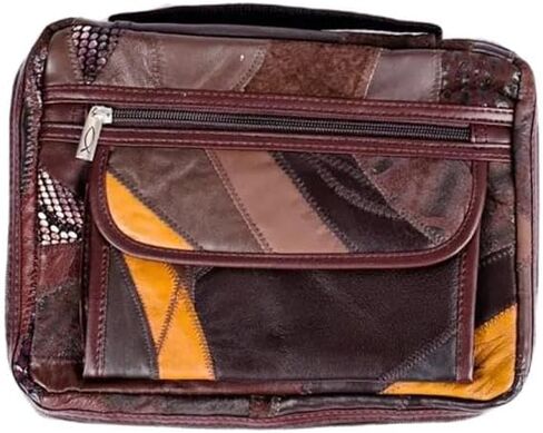 Swanson Christian Products - Bible Cover Patchwork Leather - Brown - Large (2) in Saudi Arabia