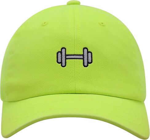 Dumbbell Premium Dad Hat Embroidered Baseball Cap Gym in Saudi Arabia