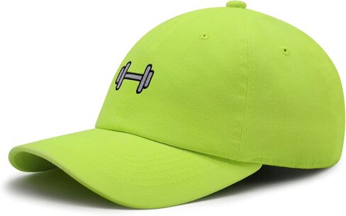Dumbbell Premium Dad Hat Embroidered Baseball Cap Gym in Saudi Arabia