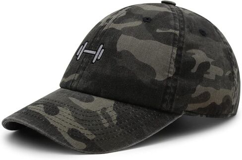 Dumbbell Premium Dad Hat Embroidered Baseball Cap Gym in Saudi Arabia