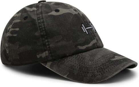 Dumbbell Premium Dad Hat Embroidered Baseball Cap Gym in Saudi Arabia