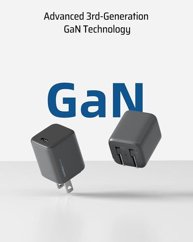 30W GaN Mini Charger, USB C Fast Charger, Foldable Plug Wall Charger, PD 3.0/ PPS Protocol, GaN III Power Adapter for iPhone15/14/13/12 Series, Galaxy S24, Pixel, iPad, and More in Saudi Arabia