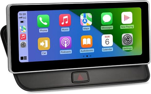 شاشة لمس 10.25 بوصة لحفلة موسيقية/سيمفونية Audi Q5 (2009-2017)، مدمجة في Apple CarPlay Android Auto Bluetooth ترقية المصنع وراديو السيارة يحتفظ بنظام مكبر الصوت الاستريو الأصلي in Kuwait