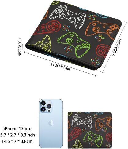 Teen Boys Wallet with Zipper Coin Pocket for Teenager and Youth Guys, Cool Bi-Fold Leather Purses with Credit Card Cash Holder and ID Window for Men, Funny Gifts for Kids -Hero in Saudi Arabia