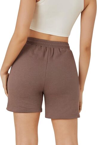 Floerns Women's Casual Drawstring High Waist Track Shorts with Pocket in Saudi Arabia