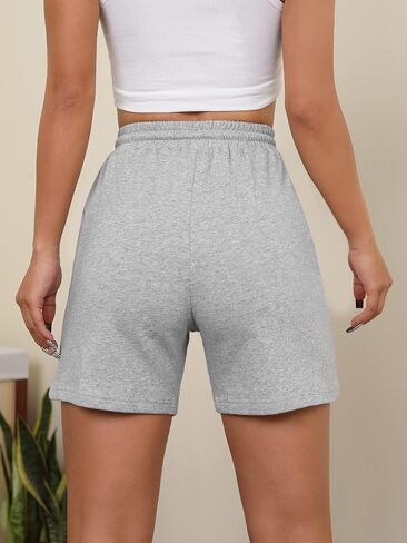 Floerns Women's Casual Drawstring High Waist Track Shorts with Pocket in Saudi Arabia