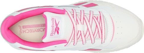 حذاء رياضي نسائي من Reebok Glide، أبيض/وردي ليزر/وردي ياسمين، 10.5 in Saudi Arabia