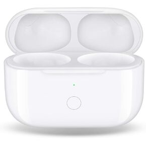 Charging Case Replacement Compatible for AirPod Pro, Wireless Charger Case with Bluetooth Pairing Sync Button, No Earbuds, White