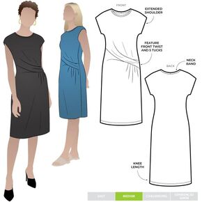 Style Arc Sewing Pattern - Corina Knit Dress (Sizes 04-16)