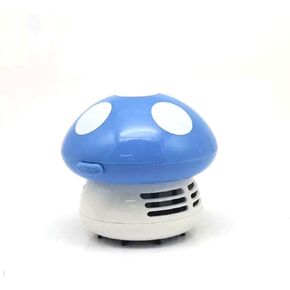 Mini Cute Table Dust Vacuum Cleaner Mushroom Shaped Portable Corner Desk Vacuum Cleaner Mini Cute Vacuum Cleaner Dust Sweeper(Blue)