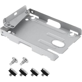2.5 Inch Hard Disk Drive Holder Compatible with PS3 CECH-400X Series Super Slim HDD Mounting Bracket Support Tray Adapter with Screws