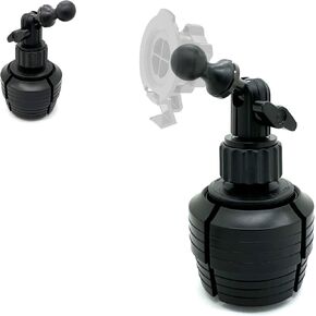 Heavy Duty 22mm Ball Drinks Cup Holder Mount Compatible with Garmin Overlander dezl OTR 1000 1010 800 810 RV 1090 1095 890 895 DriveSmart 86 8"-10" Truck GPS Navigator (Large Ball Connection)