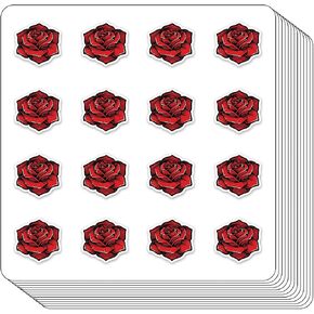 Rose Planner Stickers, 0.5in Monthly Scrapbooking Kids DIY Arts Crafting 208-Pack