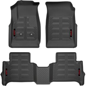 Gator Accessories 79609 Black Front and 2nd Seat Floor Liners Fits 15-19 Colorado/Canyon Crew Cab, Combo Set