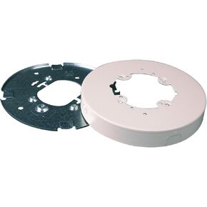 Legrand Wiremold V5739A Metal Raceway for Extending Power, 500 and 700 Series, 6 3/8" Diameter Open Base Fixture Box, 1" Deep, White (1 Pack)