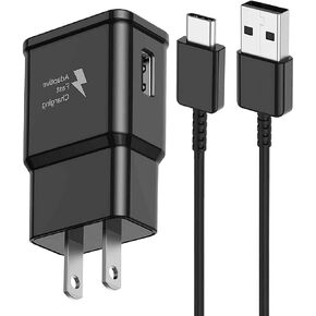 Samsung Galaxy A55 A25 A15 C55 Type C Charger Fast Charging Samsung Fast Charger Type C Cable 6FT USB Wall Charger Block for Samsung Galaxy S9 S10 S10+ S20 S21 S22 S23 S24 Plus/Ultra/FE,Note 8/9/10/20
