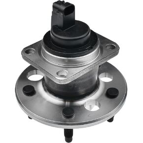 A-Premium Rear Wheel Bearing and Hub Assembly with ABS & 5-Lug Compatible with Buick Cadillac Chevy Pontiac - 1991-2011 - Lesabre, Lucerne, Reatta, Allante, DTS, Seville, Malibu