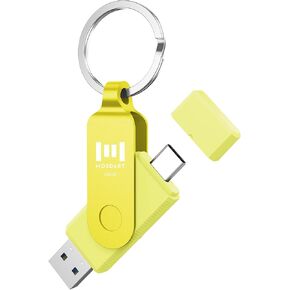 محرك فلاش MOSDART USB C مزدوج سعة 128 جيجابايت مع سلسلة مفاتيح - 2 في 1 OTG USB 3.1 نوع C عصا ذاكرة الإبهام لهواتف Android وأجهزة الكمبيوتر وأجهزة MacBook وiPad والمزيد من أجهزة USB-C، أرجواني