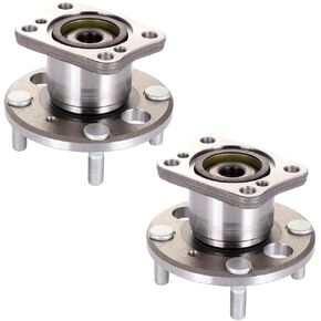 ECCPP Wheel Hub and Bearing Assembly Rear 512490 fit for Ford FIESTA 2011-2018 4 Lugs Wheel Bearing Hubs with ABS 2pcs