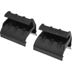 X AUTOHAUX Pair Black Left Right Soft Top Rear Window Clips Retainer Brackets Tailgate Bar Holders for Jeep Wrangler JK JKU 2 Door 4 Door 2007-2018 55395760AE 55395761AE