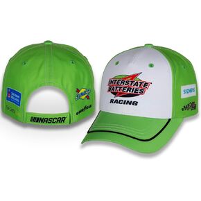 Ty Gibbs #54 NASCAR 2024 Adult Uniform Pit Sublimated Green Adjustable Hat, Blue