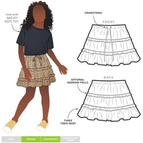Style Arc Sewing Pattern - Melody Kids Skirt