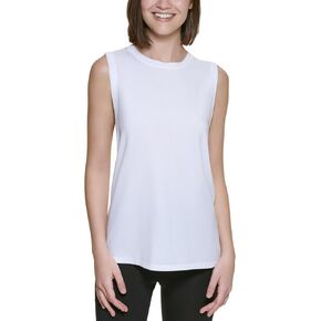 Calvin Klein Performance Womens Work Out Sleeveless Tank Top White M