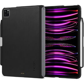 Spigen Thin Fit Pro Designed for iPad Air 10.9 inch (2022/2020) & iPad Pro 11 inch Case M2 4th Generation (2022/2021/2020/2018) Magic Keyboard Compatible with Pencil Holder. - Black