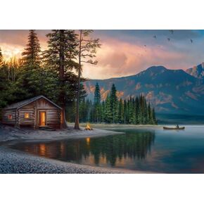 Buffalo Games - Chuck Black - Lakeside Heaven - 500 Piece Jigsaw Puzzle for Adults -Challenging Puzzle Perfect for Game Nights - Finished Size is 21.25 x 15.00
