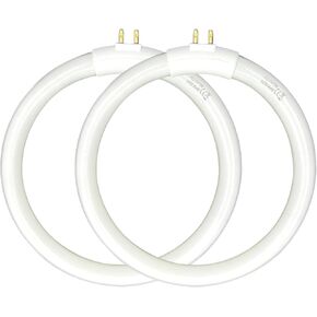 (2pack) 4.75’’ T4 Type 12W 6400K Circular Bulb Replacement for Magnifier Desk Light,Vanity Magnifying Makeup Mirror,Daylight 6500K Fluorescent Lamp