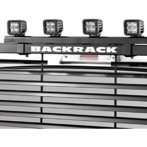 RealTruck BACKRACK Off-Road Light Bracket | Black, No Drill | 42005 | Universal w/BackRack Frame's