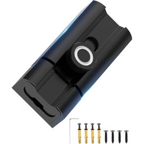 Barrel Bolt Latch, Slide Bolt Latch Lock, Heavy Duty Aluminum Alloy Sliding Locks for Door, Sliding Bolt Lock for Flush or Recessed Door, Window, Screen, Bathroom, Fence, Patio (Black(1pc), 3 Inch)
