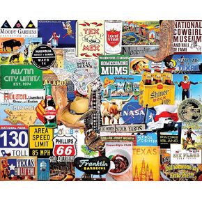 White Mountain Puzzles I Love Texas, 1000 Piece Jigsaw Puzzle