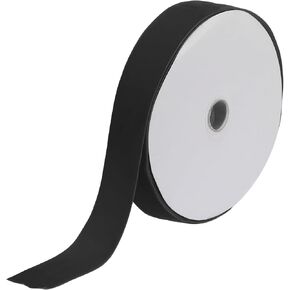 MECCANIXITY Velvet Ribbon 1 1/2 Inch x 10 Yard Single Face Spool Silky Velvet Fabric for Bouquets DIY Crafts Gift Wrapping Wedding Party Black