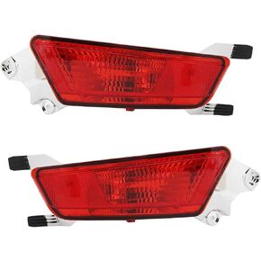 Aramox Bumper Fog Lamp, LR025149 Fog Light Replacement Rear Bumper Lamp Fits for Land Rover Evoque 11-19