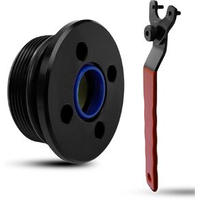 Trim Cylinder End Cap Replace 48630-96J00, Trim Cap Gland Showa Style Trim Tilt Assy Screw Fit for Suzuki Yamaha 2 and 4 Stroke 115-300 HP, with wrench, 1 Pcs