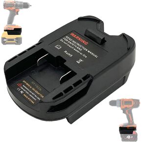 محول محول لبطارية Dewalt 20V Max Li-ion إلى أداة لاسلكية Ridgid AEG 18V، كما يمكنك تحويل بطارية ليثيوم أيون Milwaukee M18 18V إلى بطارية Ridgid Hyper Lithium-Ion بقوة 18 فولت