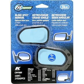 Fit System CW1000 Custom Spot Mirror with Optical Blue Lens - Pair
