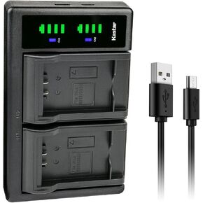 Kastar CGA-S002 LTD2 USB Battery Charger Compatible with Panasonic Lumix DMC-FZ20PP, Lumix DMC-FZ20S, Lumix DMC-FP3AB, Lumix DMC-FZ1, Lumix DMC-FZ1A, Lumix DMC-FZ1A-K Camera