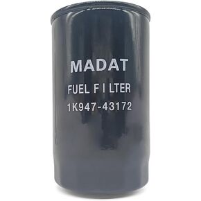 1K947-43172 Fuel Filter Fit for Kubota SVL65 SVL75 SVL95 KX080 Spin-on Filter Replace 1K947-43170 1G390-43170 P550643 WF10634
