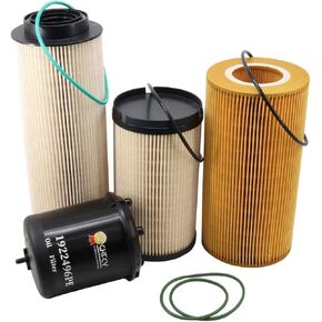K37-1012 Fuel Filter,1922496 1948921 Oil Filter 2277129 Fuel Water Separator Filter Replace FS20172 P550952 1948921PE 1852006 Compatible with MX11 MX13 EPA13 Peterbilt DAF Kenworth Truck Diesel Engine