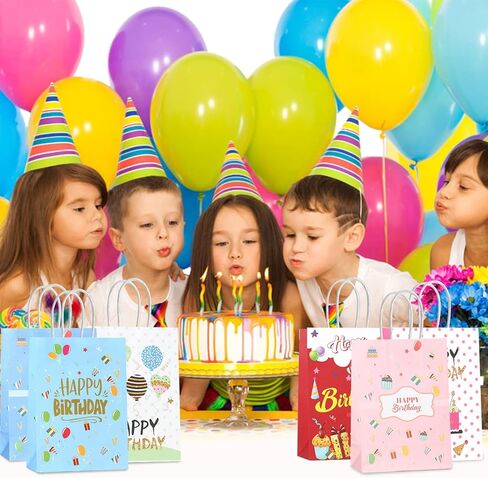 24 قطعة من حقائب هدايا عيد الميلاد الصغيرة بمقبض، 6 تصميمات لحقائب عيد الميلاد، حقائب هدايا عيد الميلاد، حقائب هدايا عيد الميلاد لحفلات أعياد الميلاد والحلوى والوجبات الخفيفة in Kuwait