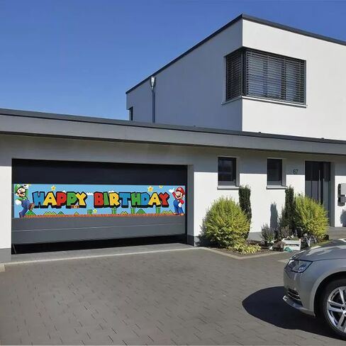 لافتة عيد ميلاد لحفلات ماريو، لوازم تزيين حفلات عيد ميلاد ماريو للبالغين من الأولاد والبنات والأطفال in Kuwait