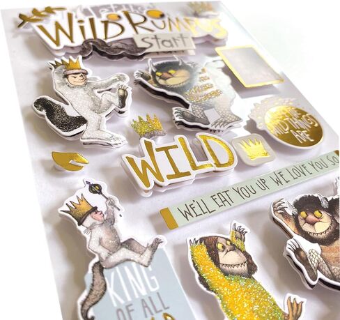 Paper House Productions Where The Wild Things are Die-Cut 3D Scrapbook Sticker Sheet in Saudi Arabia