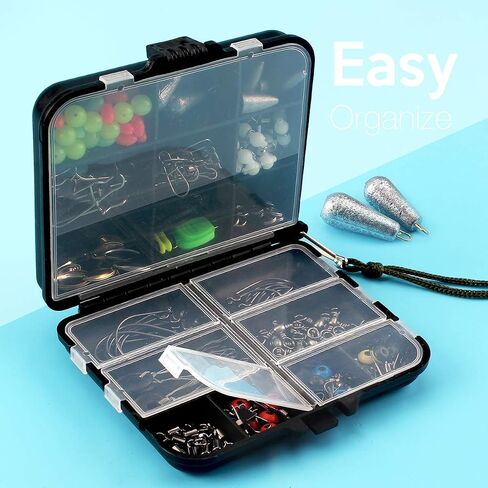 Fishing Terminal Tackle Accessories Hooks Weights Jig Heads O-Rings Rolling Swivels Fastlock Snaps Fishing Beads Space Beans Sinker Slides Ice Fish Gear for Saltwater Freshwater in Saudi Arabia