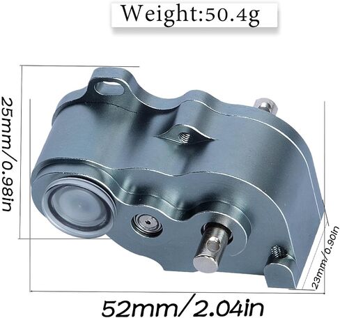 LCG Middle Transmission Gearbox Upgrades Part for 1/10 RC Crawler car Axia1 SCX10 SCX10 ii 90047 Wraith,Aluminum Center Transmission Gearbox Hops up,Orange in Saudi Arabia