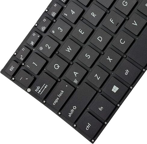 لوحة مفاتيح بديلة للكمبيوتر المحمول متوافقة مع Asus ZenBook UX330 UX330CA UX330CAK Backlight US Layout أسود in Saudi Arabia