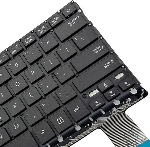 لوحة مفاتيح بديلة للكمبيوتر المحمول متوافقة مع Asus ZenBook UX330 UX330CA UX330CAK Backlight US Layout أسود in Saudi Arabia