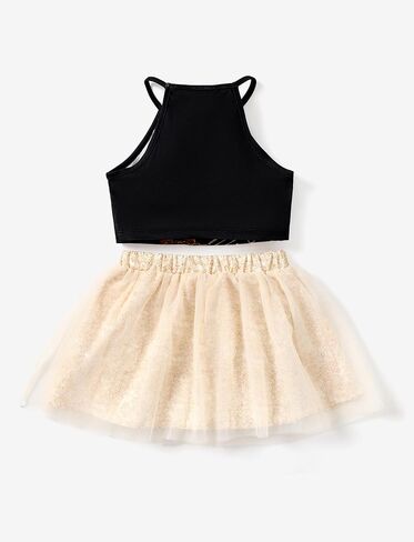 L.O.L. Surprise! Girls 2 Piece Outfits Heart Leopard Print Top and Tutu Skirt Birthday Party Set in Saudi Arabia